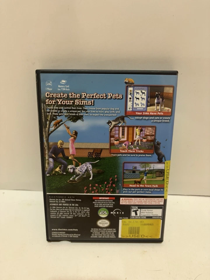 Sims 2: Pets (Nintendo GameCube, 2006) - Image 3 of 3