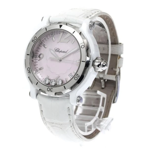 Chopard — Chopard Happy Sport 8507 39mm SS Pink Dial Quartz Date Watch #C6816