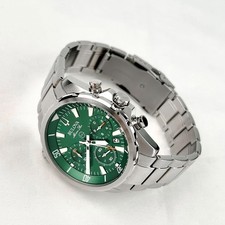 New w/box/Bulova Marine Star 96B396 Green Dial Chronograph Men's Quartz Watch