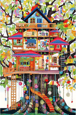Whimsical Treehouse Escape 500 Piece Jigsaw Puzzle NEW SEALED SHIPS FAST