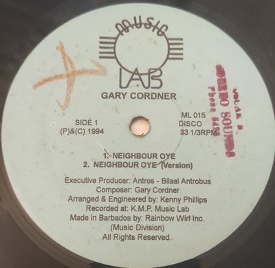 Gary Cordner - Neighbour Oye (12'') (Very Good Plus (VG+)) 3104152809