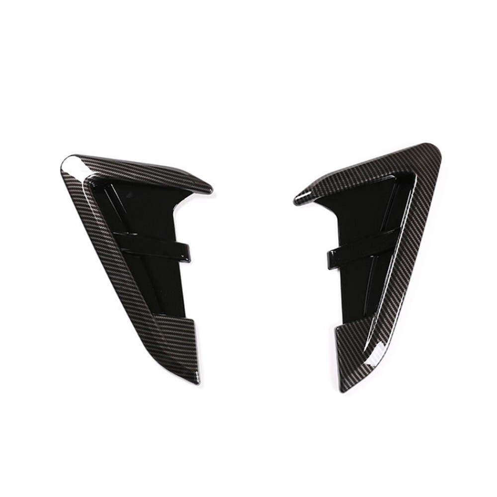 2X For BMW X3 G01 X4 G02 Carbon Fiber Look ABS Side Fender Air Vent Outlet Cover