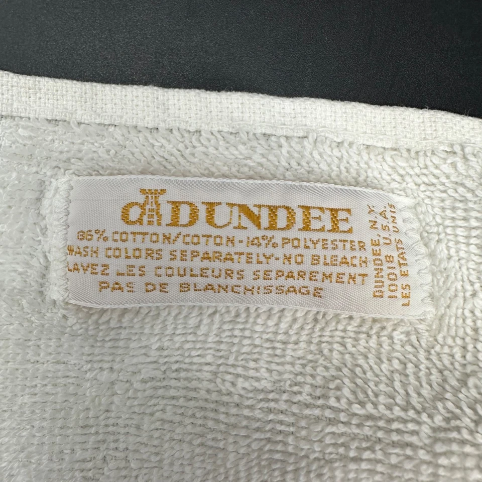 Juego de toallas de baño florales vintage años 70 Dundee EE. UU. flores amarillas naranjas Foto 4 de 4