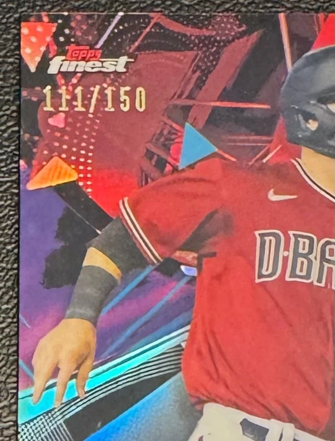 2021 Topps Finest DAULTON VARSHO Rookie Auto Blue Refractor Parallel /150 #FA-DV - Image 4 of 4