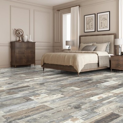 Self Adhesive Floor Tiles, 20Pcs Vinyl Planks 15x45cm Peel and Stick