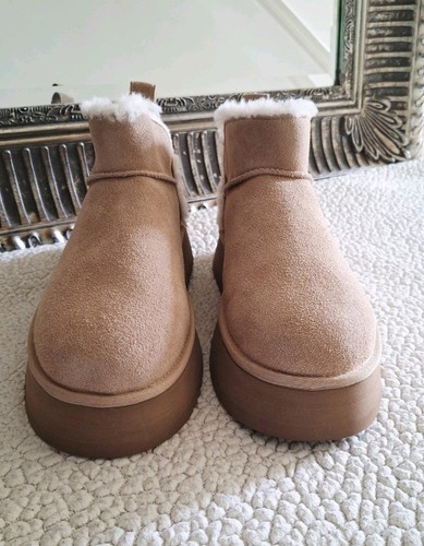KOOLABURRA by UGG Ultra Mini Platform Boots In Sand US 10 EU 41 Org $95 - Picture 8 of 15