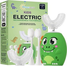 Kids U Shape Toothbrush Auto Electric Toddler Rechargeable Kids Automatic Too...