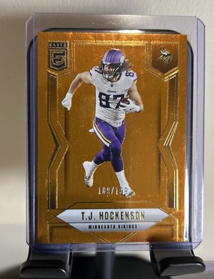 2025 Panini Donruss Elite - T.J. Hockenson #66 Orange /199 Vikings SP