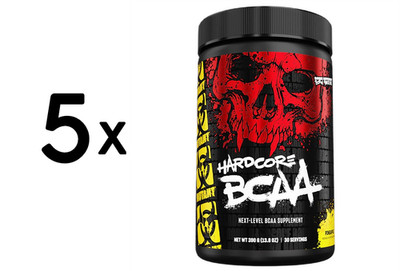 5 x Mutant Hardcore BCAA, Pineapple - 390g (43,56 EUR/kg)