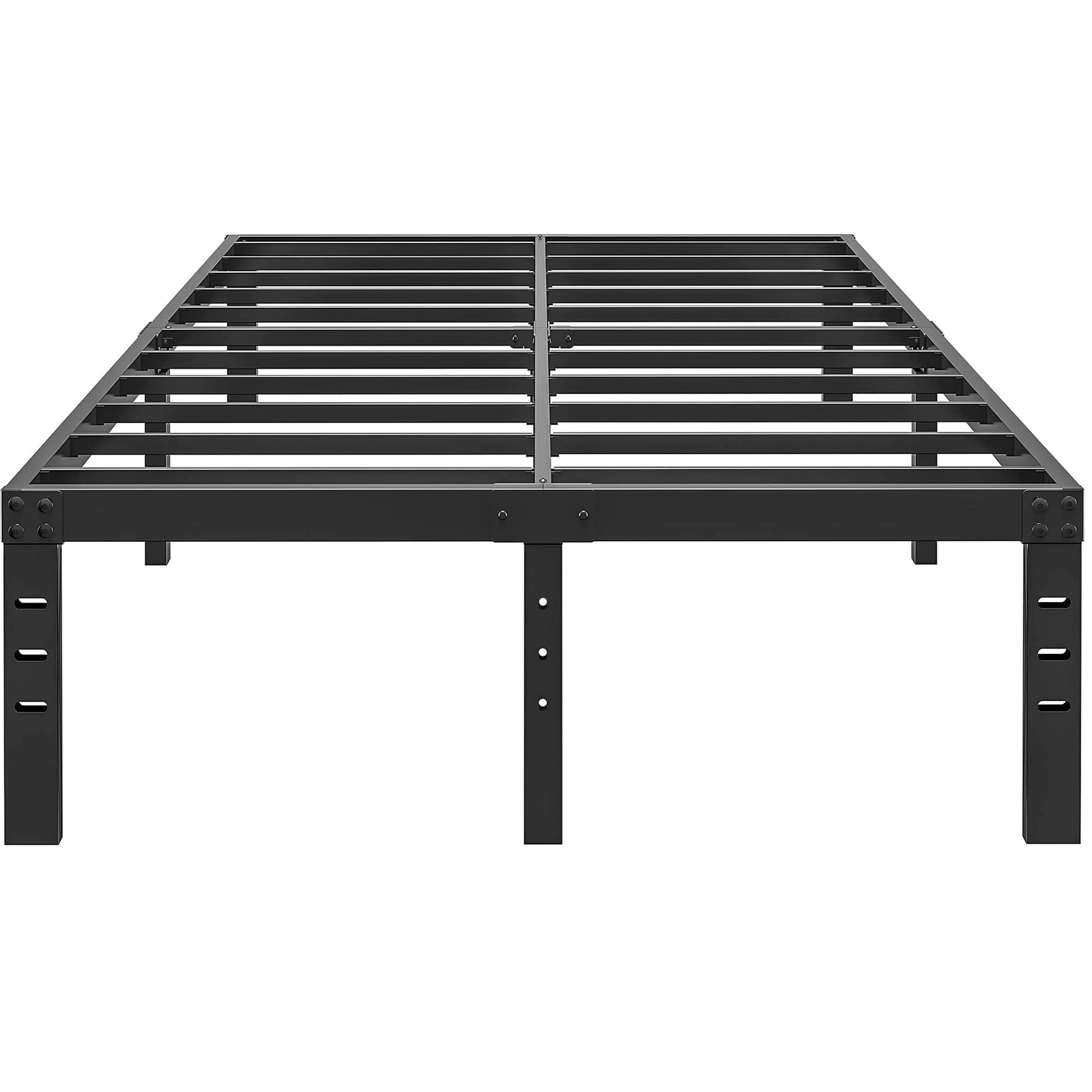 14" Metal King Bed Frame, No Box Spring, Easy Assembly, Heav