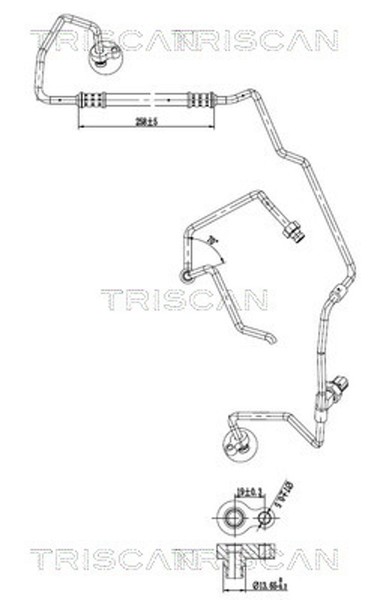 Triscan Hochdruck-/Niederdruckleitung Klimaanlage 9010 11003 FüR Mini R50 R53-image