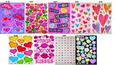 Sandylion Hearts Scrapbook Scrapbooking Maxi Stickers. Rare Retired Designs  