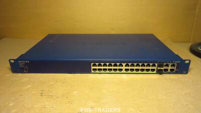 NETGEAR FS728TP 24-Port Smart Fast Ethernet PoE Prosafe Switch 2x Gigabit 2x SFP