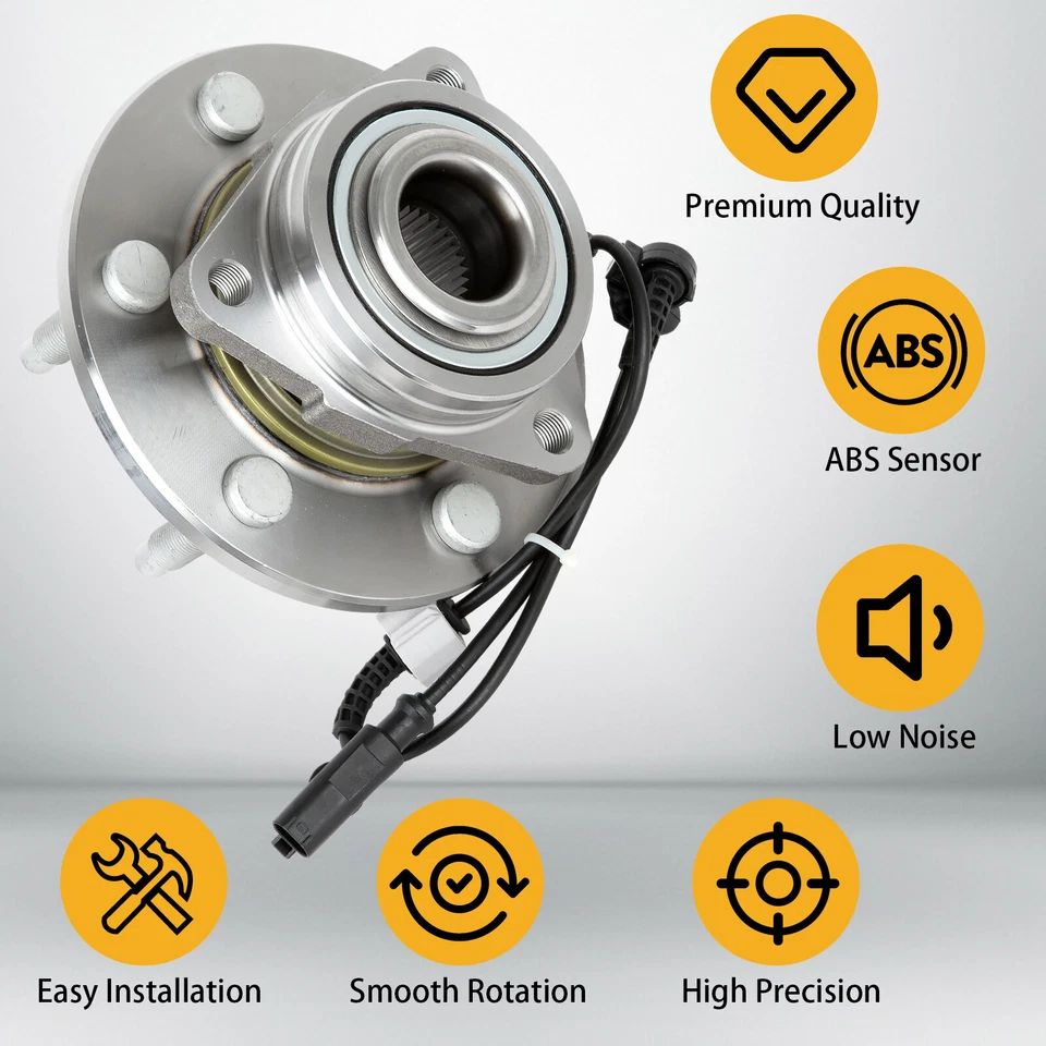 Par de bujes de cojinete de rueda delantera 515096 4x4 para GMC Yukon 2007-2014 4,8 L 5,3 L V8 Foto 2 de 4