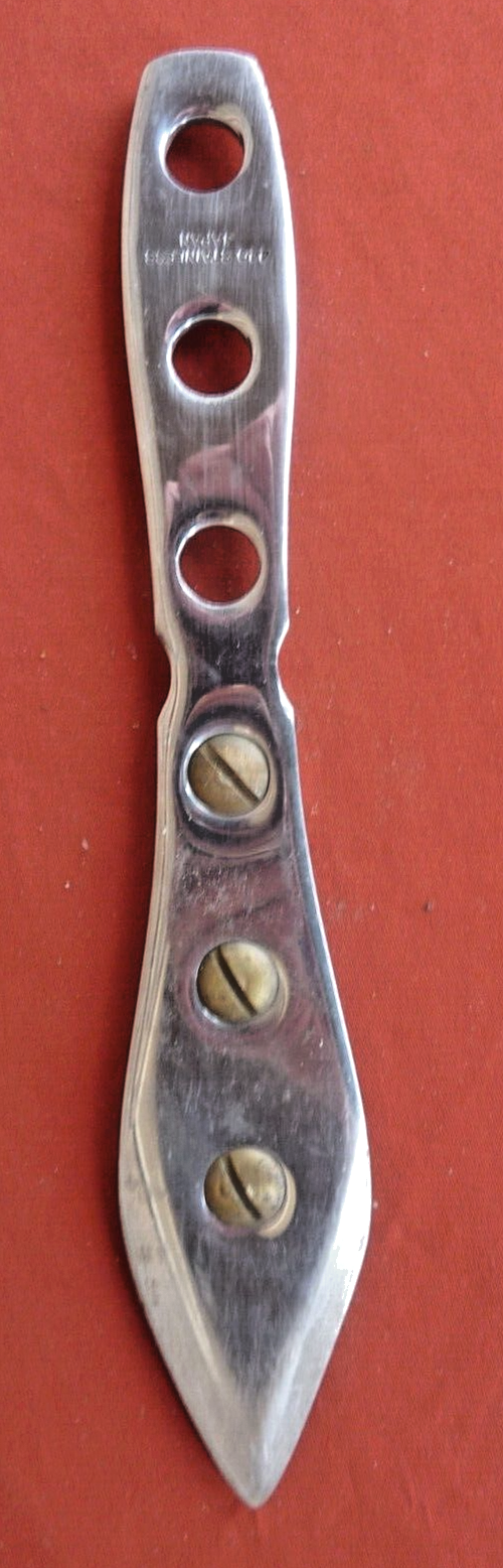 Vintage Explorer Ballast Throwing/Boot Knife w/Weights & Sheath Japan