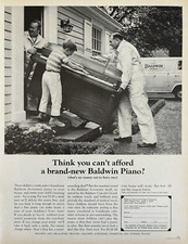 1965 Baldwin Piano Brand New Afford Movers Cincinnati Ohio Vintage Print Ad