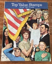 Top Value Stamps Catalog Book 1972 Norman Rockwell Cover Midcentury