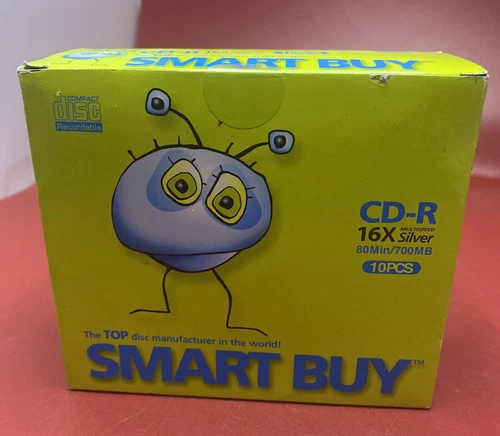Smart Buy box of 10 CD-R - 80min 700MB - new