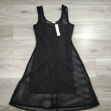 Weston Women's Bodycon Dress  Fishnet  2- Pieces Medium Black New 