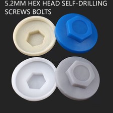 Screw Waterproof Caps Plastic Cap for 5.2mm Hex Head Self-drilling Screws Bolts