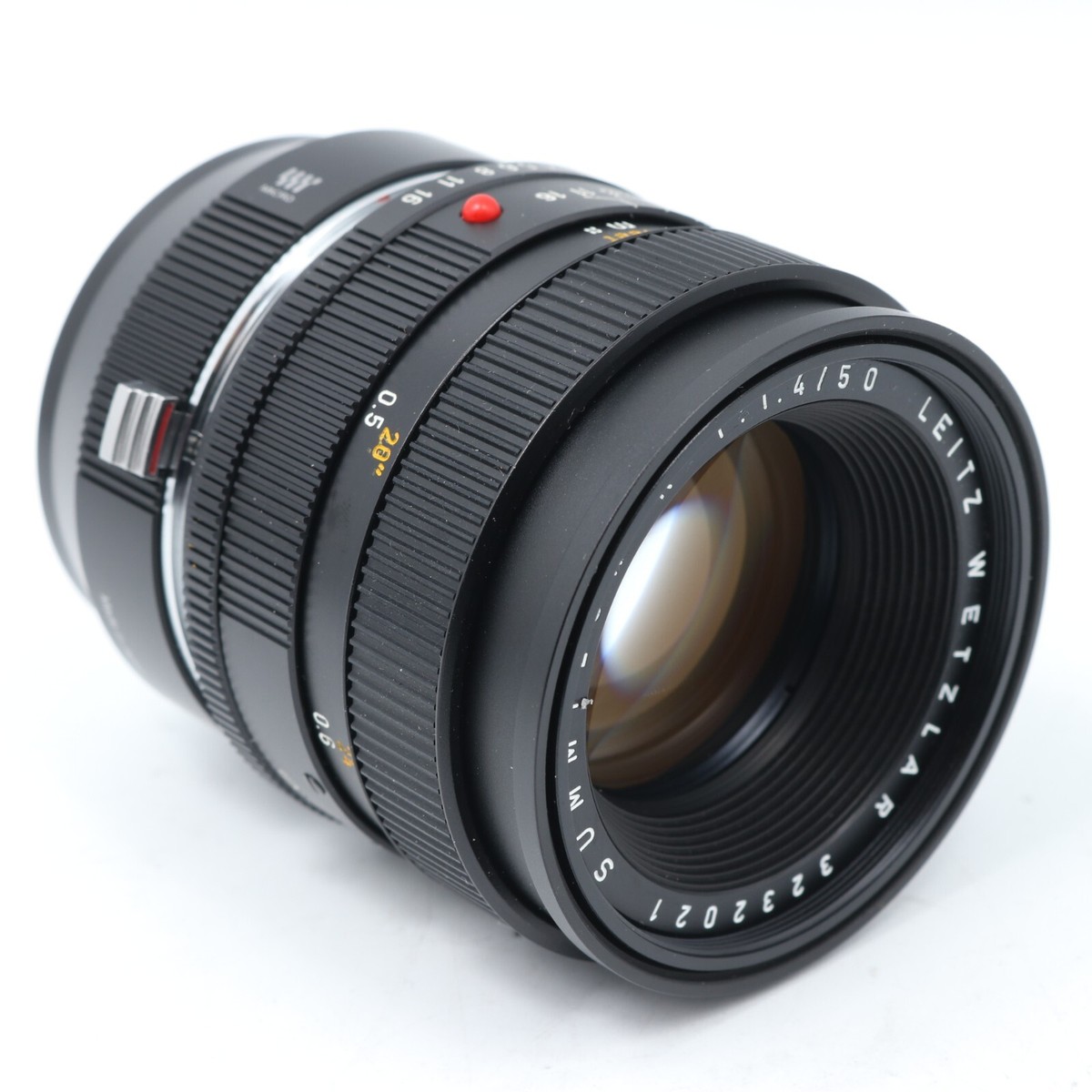 LEICA LEITZ WETZLAR SUMMILUX-R 50mm f/1.4 Lens + Lumix R Mount