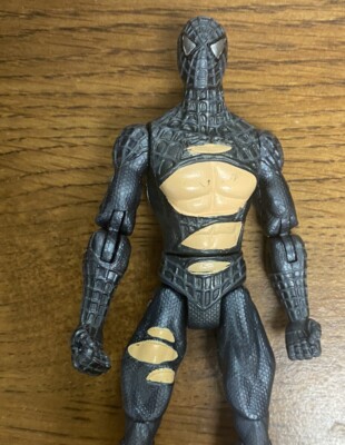 2006 Battle Damaged Spiderman 3 Articulated Black Suit Symbiotie