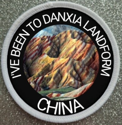3'' Danxia Landform China Sublimation Eisen/Aufnähen Patch Abzeichen 