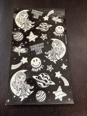 lisa frank moon girl full sheet glow in the dark stickers | eBay