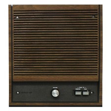 1pc Vintage NuTone 8" Indoor Speaker With Controls Walnut IS-208D New