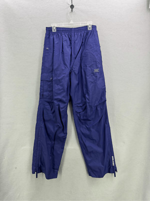 Helly Hansen Mens Blue Waterproof Packable Windbreaker Track Pants Large