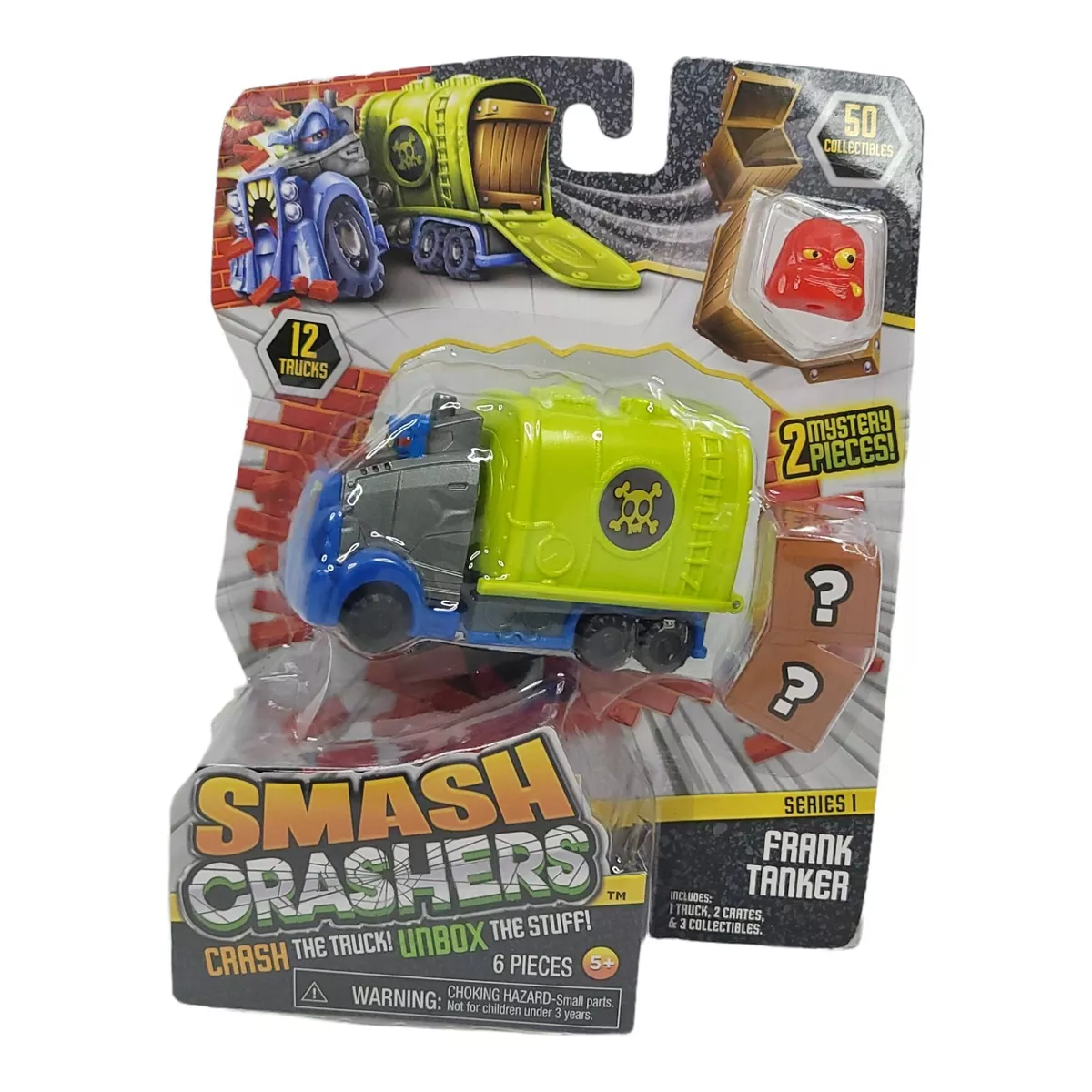 Just Play Smash Crashers Frank Tanker Series 1 Crash The Truck Unbox The  Stuff