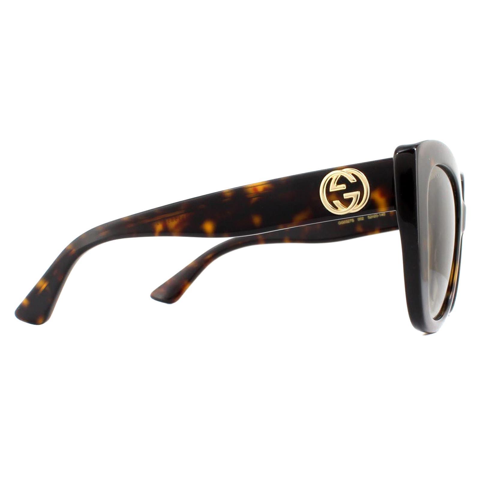 Gucci Sunglasses Gg0327s 002 Havana Brown Gradient for sale online 