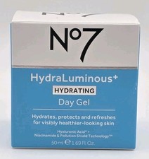 No7 HydraLuminous Hydrating Day Gel 72H Deep Hydration 50ml / 1.6fl.oz Boxed