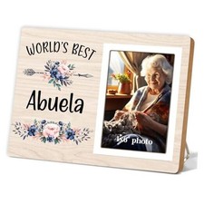 Grandma Gifts Picture Frame,World's Best Abuela Photo Frame, Abuela