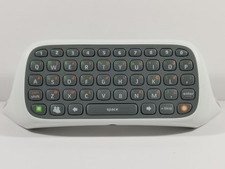 Official White Chat Pad Controller Keyboard Wired Microsoft Xbox 360 OEM Work