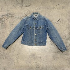 Vintage 70s80s Lee Riders Denim Jacket USA Made Dark Wash Mens Small PATD-153438