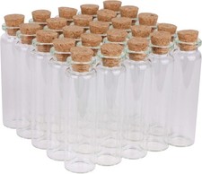 Small Glass Bottles with Cork Stoppers 20ml