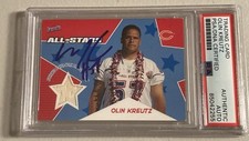 Olin Kreutz Signed 2005 Topps Bazooka All-Stars Jersey Patch PSA/DNA Certified