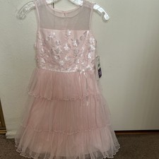NWT Jona Michelle Girls' Pink Floral Dress Size 10