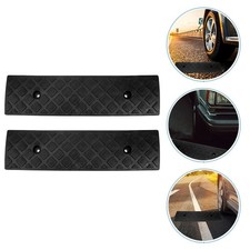 2 Pezzi Ponte Soglia Rampe di Carico Auto Resistente Gomma Curb Drive Way