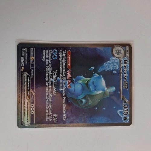Pokémon TCG Blastoise EX Sir 200/165 Scarlet & Violet 151