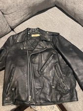 Vintage 1950s Harley Davidson Leather Motorcycle Biker Jacket