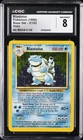 1999 POKEMON BASE SET HOLO #2/102 BLASTOISE CGC 8