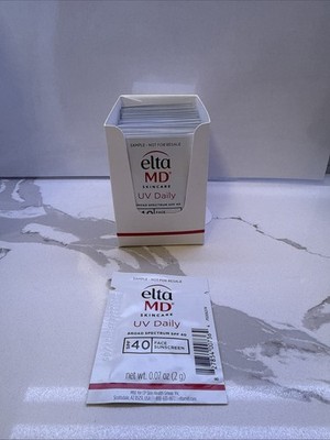 EltaMD UV Daily Broad Spectrum SPF 40   40 Samples (2g Each)   NEW   FAST SHIP