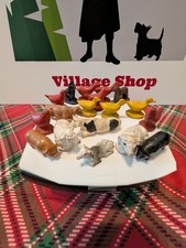 Vintage Auburn Rubber Farm Animal Figurines set of 19