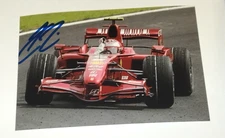 KIMI RAIKKONEN FINLAND FERRARI WORLD CHAMPION CAR F1 2007 AUTOGRAPH PHOTO SIGNED 