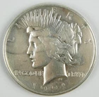 1921 $1 Peace Silver Dollar VF Details-Lt Stain & Cleaned Circulated Coin C4531