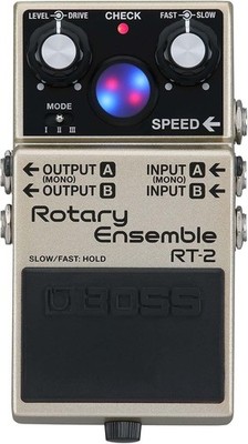 Boss RT-2 Rotary Ensemble Kompaktes Rotary Effekt Stereo Pedal für Gitarre