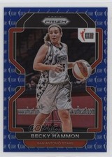 2022 Panini Prizm WNBA W25 Blue Prizm 32/149 Becky Hammon #165 HOF 1rw0