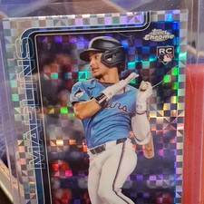 Topps Javier Sanoja #76 Rookie X-Fractor Miami Marlins 2024 MLB Baseball